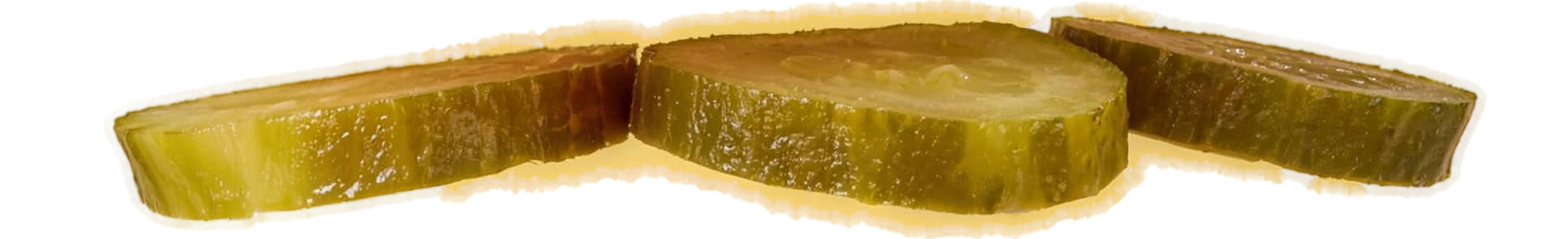 פרוסות מלפפון חמוץ